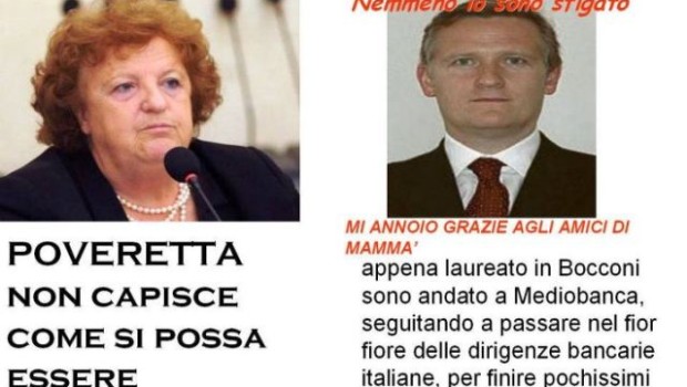 Sei in: Il Fatto Quotidiano > Economia & Lobby > Fondiaria Sai, … Fondiaria Sai, 800 milioni di buco e attorno 22 milioni spesi in stipendi ai vertici Il figlio della Cancellieri riesce a battere perfino i Ligresti. Quotatissimo, poi, lo studio d’Urso Gatti Bianchi che porta a casa 1,75 milioni di consulenze surclassando Gianni Origoni ma anche i La Russa di Gaia Scacciavillani | 29 marzo 2013   Fondiaria Sai ha speso quasi 22 milioni di euro per pagare stipendi, buonuscite e consulenze ai suoi consiglieri, sindaci e dirigenti, in un esercizio chiuso in rosso per poco meno di 800 milioni e dopo una ricapitalizzazione da 1,1 miliardi, […]