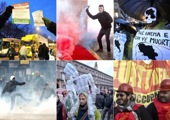 Redazione di Operai Contro, mentre gli intellettualini  si interrogano e scrivono inutili pisciate per spiegare i motivi della protesta, dilaga la protesta in tutta Italia. I leccaculo della TV di stato presentano la protesta come quella dei padroncini. In realtà il governo dei ladri e dalla parte dei padroni e delle banche. Ci sono stati oggi scontri all’Università ‘La Sapienza’ e momenti di tensione si sono registrati anche davanti il ministero dell’Istruzione, mentre è il quarto giorno delle manifestazioni dei forconi. Proteste che si aggiungono a quelle dei giorni scorsi dei No Tav, e contro il degrado ambientale nella ‘Terra […]