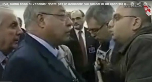 se sei un giornalista servo dei padroni e dei politici ti pagano bene e fai carriera. Se sei un giornalista che tenta di far capire la verità il minimo che ti capita è quello di essere licenziato E’ capitato  a Luigi Abbate giornalista di Taranto La nostra solidarietà  ad  un giornalista onesto Pubblichiamo un articolo  del fattoquotidiano Il video che mostrava quel microfono strappato per fermare la domanda scomoda ha fatto il giro del web in pochi minuti. E così è divenuto famoso anche il nome del giornalista che chiedeva conto al patron dell’Ilva Emilio Riva dell’ottimistica interpretazione dei dati […]