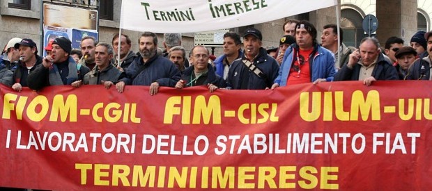 Redazione, nei mesi scorsi avevo denunciato che l’operazione Grifa era una manovra della FIAT, del governo, di alcuni sindacalisti per licenziare gli operai della FIAT di Termini Imerese. Noi operai ci siamo fatti fregare dalle menzogne dei sindacalisti che ci hanno costretto ad accettare la CIG. I sindacalisti ci hanno portato allo sbando, approfittando dell’opportunismo di una parte degli operai, che credevano stupidamente che dopo due anni di cassa qualche padrone ci avrebbe ridato il lavoro. Noi operai abbiamo ancora la forza di prendere e bloccare Palermo. Basta con le menzogne Costringiamo la fiat a riaprire. La FIOM non […]