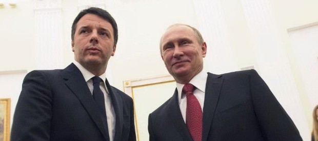 Redazione di operai contro, Renzi si è incontrato con il rappresentante dei padroni Russi. Pieno accordo tra il gangster italiano e il gangster Russo. Renzi ha dato il suo appoggio a Putin per continuare a ingoiare l’Ucraina Renzi ha dato il suo appoggio a Putin perchè continui a massacrare i civili Siriani in appoggio al dittatore ASSAD Putin si è impegnato con Renzi a dargli l’appoggio dei padroni Russi per massacrare i  civili della libia Così si fanno gli accordi tra gangster Un Osservatore   E’ durato tre ore l’incontro tra Matteo Renzi e Vladimir Putin a Mosca. Colloqui “in […]