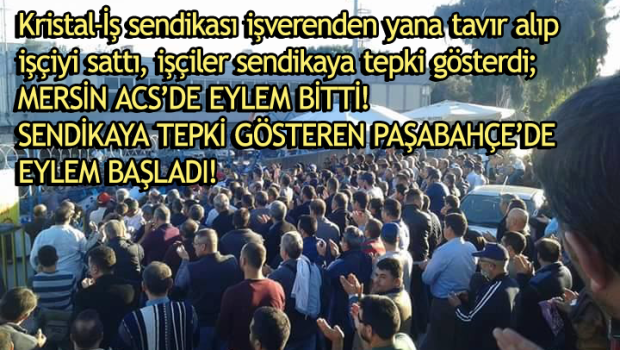 Metal İşçileri Birliği – MİB 16 h · Modificato · Ölümü gösterip sıtmaya razı ettiler, sendika işverenden yana tavır alıp işçiyi sattı, işçiler Kristal-iş Genel Başkanı’na tepki gösterdi ve Mersin’den kovdu; MERSİN ŞİŞECAM ACS’DE EYLEM BİTTİ, PAŞABAHÇE’DE EYLEM BAŞLADI! “200 işçi arkadaşımızın çıkarılacağının bildirilmesi üzerine biz ACS olarak sendikaya rağmen eylem koyduk. Sendika önce yanımızda durmak zorunda kaldı, sonra ise işverenden yana tavır alarak bizleri sattı! Ölümü gösterip sıtmaya razı ettiler! Yapılan pazarlık… Altro… E la morte hanno accettato sıtmaya işverenden, il sindacato e atteggiamento da operatori umanitari, i lavoratori ha venduto cristallo-lavoro al presidente generale ha reagito e […]