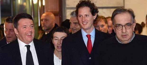 Redazione di Operai Contro, ormai il gangster Renzi è un invitato fisso di Marchionne La quotazione della Ferrari alla Borsa di Milano è un successo del gangster Renzi Che cosa guadagnano gli operai dalla quotazione in borsa? Un operaio della Ferrari   Dal Fattoquotidiano Al suono della prima campanella del 2016 c’era anche Matteo Renzi. Il premier non ha voluto mancare al debutto a Piazza Affari di Ferrari: un modo per rivendicare come un successo del governo la scelta della “doppia quotazione” fatta da Sergio Marchionne. Milano è infatti la seconda piazza su cui approdano i titoli del Cavallino rampante, già negoziati a […]