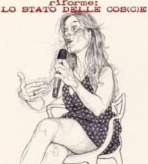 Stefano Feltri Tutto questo putiferio sulla vignetta di Mannelli dedicata a Maria Elena Boschi, riaccende eterni dibattiti sul politically correct. Con alcune involontarie svolte comiche, come l’Unità che scrive un indignato articolo contro Il Fatto e le sue vignette e poi in prima pagina ricorda con nostalgia quando il giornale faceva satira sui leader di partito (e pubblica un disegno di Alessandro Natta tutto nudo: uomini, coraggio, indigniamoci un po’ per questa degradazione del nostro virile corpo…) L’indignazione è efficace se dispensata con parsimonia. Altrimenti è un riflesso condizionato, attivato per conformismo da un Tweet o da una dichiarazione […]