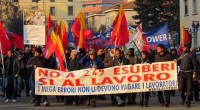 Redazione di Operai Contro, I dirigenti sindacali della FIOM esultano per l’accordo trovato presso la prefettura di Milano tra Alstom power Italia( General elettric), comune di Sesto San Giovanni e Regione Lombardia; L’accordo è la solita presa per il culo degli operai: ” Alstom Power Italia conferirà a una società specializzata l’incarico per ricercare e sostenere delle opportunità di reindustrializzazione del sito”. Sono molte decine di fabbriche in cui gli operai hanno dovuto votare simili accordi. Dopo molti anni sindacati, comuni, regioni e stato sono ancora alla ricerca. Per Rosario Rappa della segreteria nazionale della Fiom, Alessandro Pagano, segretario […]