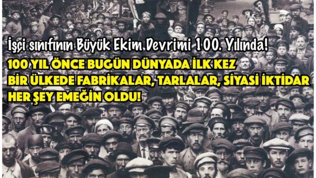 La Rivoluzione d’Ottobre viene ricordata dagli operai di tutto il mondo. Riportiamo ciò che dice l’Asociazione dewgli operai metallurgici Turchi La grande rivoluzione di ottobre della classe operaia! E ‘ stata la prima volta nel mondo, la prima volta nel mondo, le fabbriche, i campi, il potere politico, tutto! Cento anni fa, nel 7° anno dell’anno, gli operai in Russia hanno fatto una prima volta in Russia. E ‘ stata la prima volta che gli operai sono insorti e hanno stabilito un nuovo ordine che gli operai erano al potere. In questo ordine, fabbriche, campi, potere politico, tutto era […]