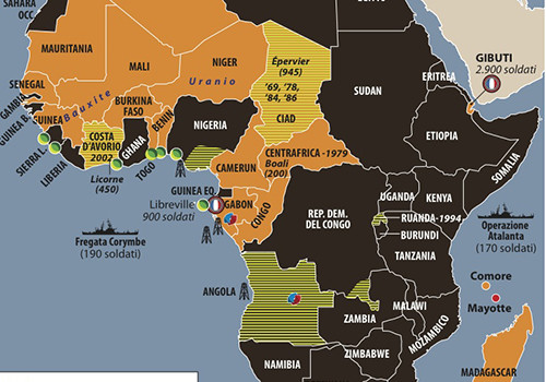 In Africa è in atto uno scontro tra imperialisti Cinesi, Russi, USA, Europei. Questo articolo di Afrfica express ci sembra utile Mercenari russi in Centrafrica, per garantire a Mosca lo sfruttamento delle miniere La collaborazione tra Russia e Repubblica Centrafricana si fa sempre più stretta. Un nuovo accordo è stato siglato il 21 agosto dai ministri della Difesa dei due Paesi – rispettivamente Sergueï Choïgou e Marie-Noëlle Koyara – a margine dell’inugurazione del forum militare che si tiene in questi giorni a Koubinka, nella regione di Mosca. Non sono trapelati dettagli significativi sulla nuova alleanza tra Mosca e Bangui, […]