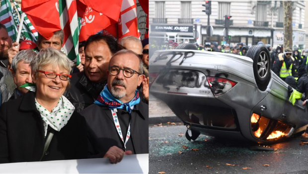 Processioni con stendardi e parlatori che non muovono nulla a Roma. Potenti manifestazioni a Parigi che hanno già fatto fare marcia indietro a Macron, ma non si fermeranno finché il governo non cadrà. Con la protesta di sabato 9 febbraio di Parigi, da Place de l’Étoile agli Champs-Elysées, si è raggiunto il terzo mese di proteste, dalla metà di novembre ad oggi, contro il governo Macron. Il 13° sabato consecutivo di manifestazioni per nulla pacifiche. Un sabato di manifestazioni, non solo a Parigi ma in tutte le piazze dell’intera Francia, erano 50.000 i gilets jaunes che manifestavano (secondo il […]