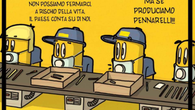 La domanda è la solita"volete tornare a lavorare o fare la fame a casa? La risposta non può che essere "meglio tornare a lavorare"