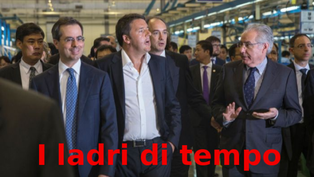 La resistenza operaia è forte. Si sciopera da giorni contro la revoca della pausa covid di dieci minuti.  L'adesione è alta. Gli organizzatori sono i delegati sospesi dalla FIOM e delegati dell'USB. Gli altri sindacalisti? Stanno con Colaninno.