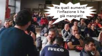 Gli  aumenti contrattuali dei metalmeccanici presentati da quattro mandarini sindacali come grande conquista sono già stati mangiati, prima di prenderli, dall’inflazione. Per gli operai la lotta salariale è tutta da fare