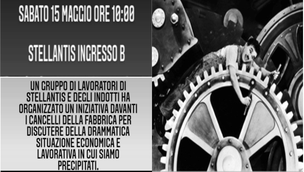 Oggi fuori dall'ingresso B dello stabilimento si è svolta l'assemblea, un'iniziativa promossa dagli operai stessi senza sindacalisti, nè bandierine. Un'ottantina di operai sono venuti da paesi lontani per confrontarsi sulla situazione dello stabilimento e cosa fare. Siamo solo all'inizio.