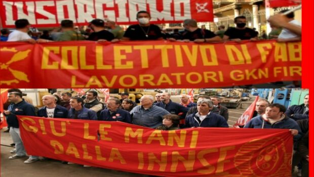 A vedere le manifestazioni e le parole d’ordine degli operai della GKN torna in mente la lotta della INNSE, stessi obiettivi, stessa determinazione: la fabbrica non ve la faremo chiudere.