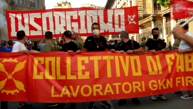 Pubblichiamo il comunicato del collettivo della GKN che convoca la nuova manifestazione. È bene che circoli fra il numero più grande di operai. Le note in maiuscolo sono della redazione e servono per evidenziare l’importanza che per noi assumono certe posizioni nella lotta ai licenziamenti