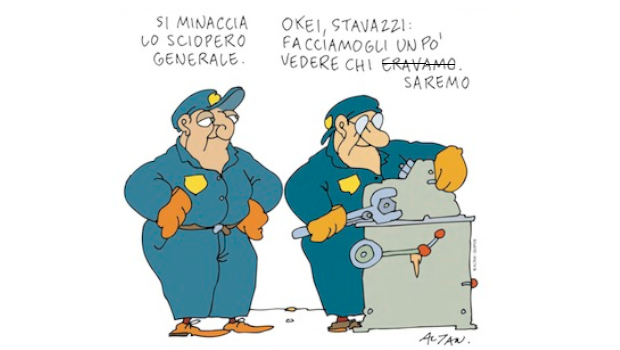I confederali chiamano allo sciopero generale gli operai metalmeccanici non contro i licenziamenti né per aumentare i salari, ma per richiedere più finanziamenti alle imprese. Occorrerebbe uno sciopero di parte operaia che solo la ripresa  indipendente delle lotte potrà portare